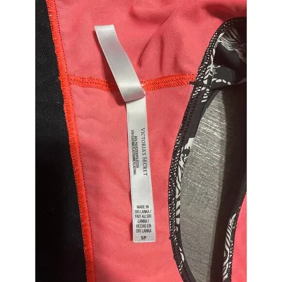 Victoria's Secret VSX Racerback Sports Bra, Black and Pink Zebra, Size S - Picture 8 of 8
